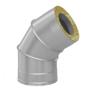 Сэндвич колено 135* (439/0,8мм+оцинковка) Ф150х210 53469