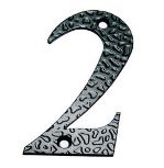 Цифра 2 черный матовый 63200