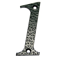 Цифра 1 черный матовый 63199