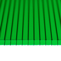 Сотовый поликарбонат 06мм зеленый 18294