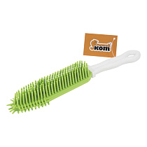 Щетка-Евросметка с ручкой,прорезиненная щетина "Рыжий Кот" SB-09 69102