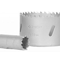 Коронка ЗУБР "ЭКСПЕРТ" биметаллическая, быстрорежущая сталь, глубина сверления до 38мм, d-30мм 51449