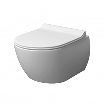 Унитаз консольный керам. c креплением LAPARET Accord с сиденьем микролифт белый с1 (Уп-1, Уп-1) 72758