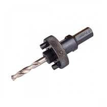 Державка ЗУБР д/биметалл коронок быстрос пружин фиксатор шестигран хвостовик  д 32-152 35626