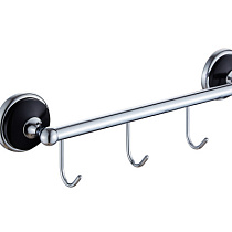 Крючок хром/черный E3216-4 (4 крючка) 66547