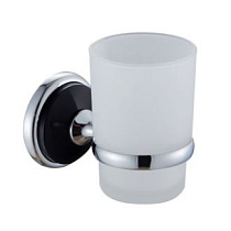 Держатель + стакан хром/черный E3206 66527