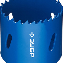 Коронка ЗУБР "ЭКСПЕРТ" биметаллическая, быстрорежущая сталь, глубина сверления до 38мм, d-51мм 73442