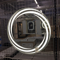Зеркало LED "Бланже 700х700 /С" гравир, Люкс, сенсор NEW 72379