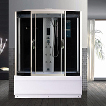 Душевая кабина River DUNAY 170/80/55 ТН 170*80*217см, высокий поддон, тонированные стекла, с гидромассажем 73286