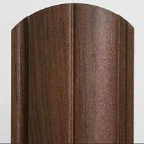 Металлический штакетник Волнообразный 1,25м (ЭС-МА-Мореный Дуб) 49306