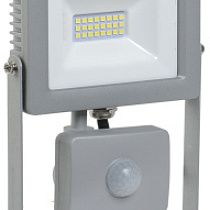 Прожектор СДО 07-20Д светодиодный с датчиком движения IP44 сер. ИЭК 52353