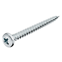 Шурупы универс. 5,0х25 полусф. цинк 00354