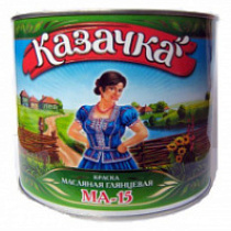 Краска  'Казачка' МА-15, желтая, 1,9 кг (6) 51741