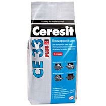 Затирка №07 SUPER СЕ33  СЕРАЯ,2кг, фольга"CERESIT" 47602