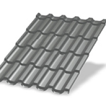 Металлочерепица МП Трамонтана NormanMP (ПЭ-01-9006-0,5) 57690