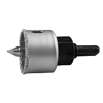 Коронка-чашка ЗУБР ″Профессионал″ c карбид-вольфрамовым нанесением, 51 мм, высота 25 мм, в сборе 52294