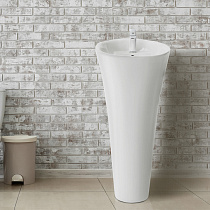 Раковина напольная WW Telbach 007 S GL-WT 425х425х950мм 73522