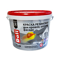 Краска резиновая "DALI" Коричневая 12кг (1) "Рогнеда" 71713