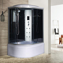 Душевая кабина River DUNAY 120/80/44 ТН 120*80*210 см, высокий поддон, тонированные стекла, с гидромассажем 72729