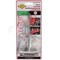 Ключ свечной комб. DDE 19*21мм 59091