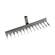 Грабли стальные 16 витых зубов 420мм 75717