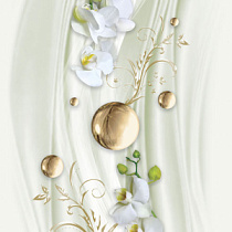 Панель ПВХ 519 Сфера и цветы зеленые (0,25*2,7) 67048