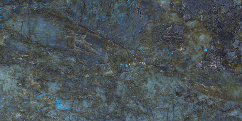 Ригел Азул Керамогранит синий 80х160 матовый+гл.чернила