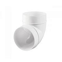 Колено круглое 125мм б/уп. (90град) 51683