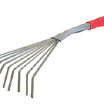 Грабли веерные мини 9 плоск.зубов, пласт.ручка 440 мм"Feona'' 57977