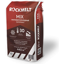 Противогололёдный материал ROCKMELT (Рокмелт) mix 20кг красный мешок 75014