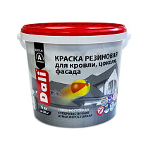 Краска резиновая цветная "DALI" Красно-коричневая 6кг (1) "Рогнеда" 69313