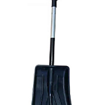 Лопата автомобильн АВТОВИТЯЗЬ 280*370 мм с алюм черенком и ручкой с мет пластиной цикл 20952