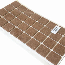 Подкладки под ножки мебели войлочные самоклеящиеся,квадратные 35х35 мм (лист 145х110 мм) 59790