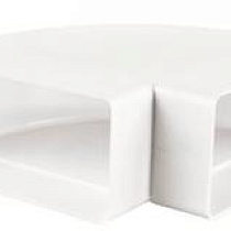 Колено горизонтальное 120х60мм б/уп 52024