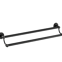 Полотенцедержатель двойной черный HB8709 66576