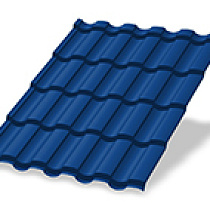 Металлочерепица МП Монтекристо NormanMP (ПЭ-01-5005-0.5) 57761