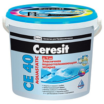 Затирка №13 AQUASTATIC СЕ40 Антрацид ведро 2кг "CERESIT" 49485