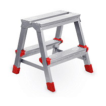 Стремянка двусторонняя алюминиевая 2 ступеней 50271