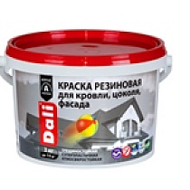 Краска резиновая "DALI" Красно-коричневя 3кг (1) "Рогнеда" 59384