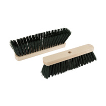 Щетка для пола 4-рядная ,основание дерево без  резьбы "Рыжий кот" 73829