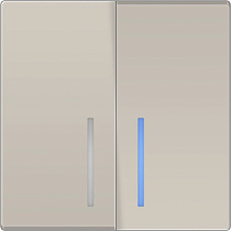 Выключатель двухклавишный c подсветкой (слоновая кость) W1120103 WERKEL 42371