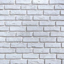 Кирпич состаренный бетон "белый" (Уп.1м2) с расшивкой 1,0-1,2мм 63446