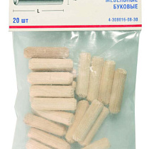 Шканты ЗУБР мебельные буковые,8,0х35мм, (набор 20шт) 09742