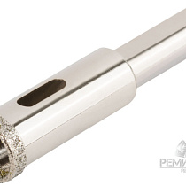 Коронка кольцевая по керамограниту, камню и кафелю алмазная 14*67мм 73236