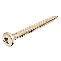 Шурупы универсальные 5 х 50 мм, полусферические, жёлтые 01808