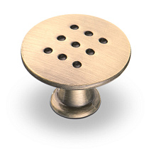 Ручка мебельная кнопка перфорированная (золото) 69265