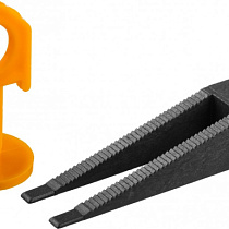 Система выравнивания плитки (СВП ) комплект 50+50шт (клин+зажим) 72764