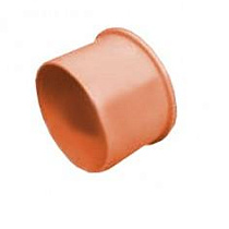 Заглушка раструба Дн 160 ПВХ (наружная канализация) рыжая 52374
