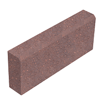 Садовый бордюр Standart , Красный (500х200х80мм) 80шт в поддоне(вес:17кг/шт) 38442